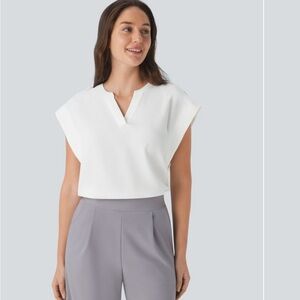 V Neck Sleeveless Decorative Work Top -NWT